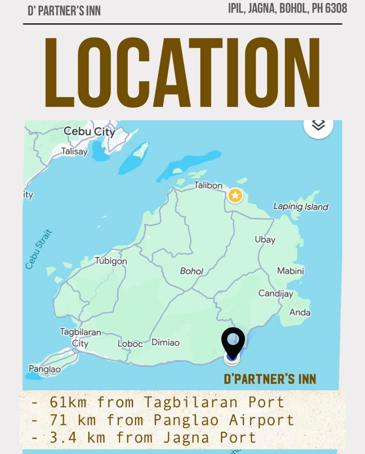 D' Partner'S Inn Jagna Luaran gambar